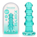 REALROCK 14 cm Curvy Anal Plug - Turquoise