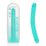 REALROCK 34 cm Double Dong - Turquoise