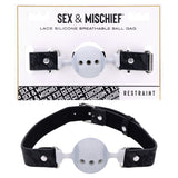 Sex and Mischief Lace Silicone Breathable Ball Gag