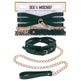 Sex and Mischief Indica Cutout Collar and Leash