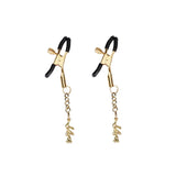 Rose Shaped Gold Nipple Clamps (Two Pieces A Set)