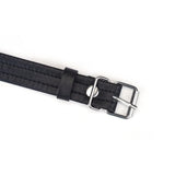 Black Bond: Leather Blindfold with Soft Lining