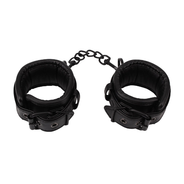 Deluxe Wrist Restraint Cuffs – Adjustable PU Cuffs with Metal Hook