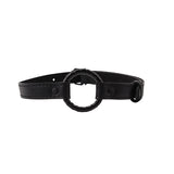 Adjustable PU Restraint Strap with Metal O-Ring – Easy-Care Design