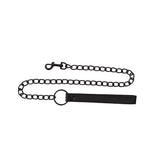 Fetish Connector Lead – PU Strap with Metal Chain Attachment