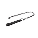 Fetish Connector Lead – PU Strap with Metal Chain Attachment
