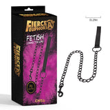 Fetish Connector Lead – PU Strap with Metal Chain Attachment