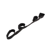 Black Adjustable PU Wrist Cuffs with Metal Hook