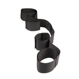 Black Adjustable PU Wrist Cuffs with Metal Hook