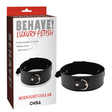 Midnight PU Adjustable Collar