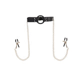 Breathable O-ring Gag with Nipple Clamps