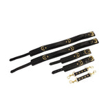 Behave Wire To Thigh Cuff Set - Black